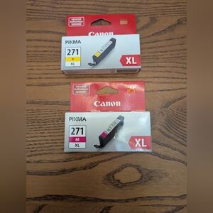 Cannon 271 XL Ink Tank. Magenta And Yellow Only. Unopened. Genuine.